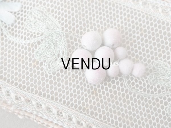 画像7: 19世紀末 アンティーク トリム リボン刺繍 4.65m  約5.4cm幅  (7)