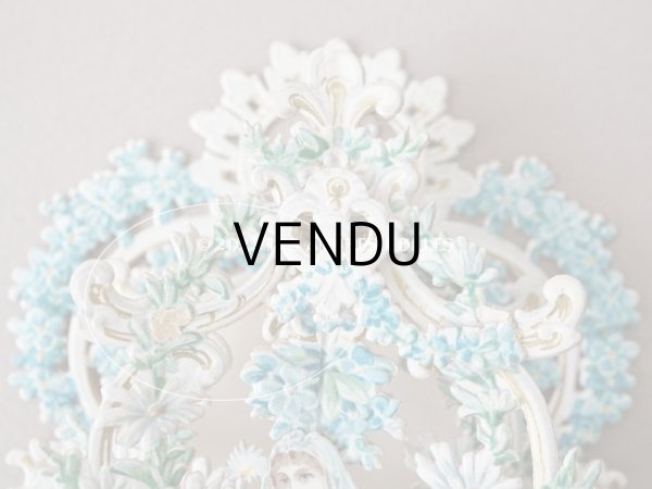 画像4: アンティーク  初聖体の立体カニヴェ 勿忘草 ポップアップ クロモ (4)