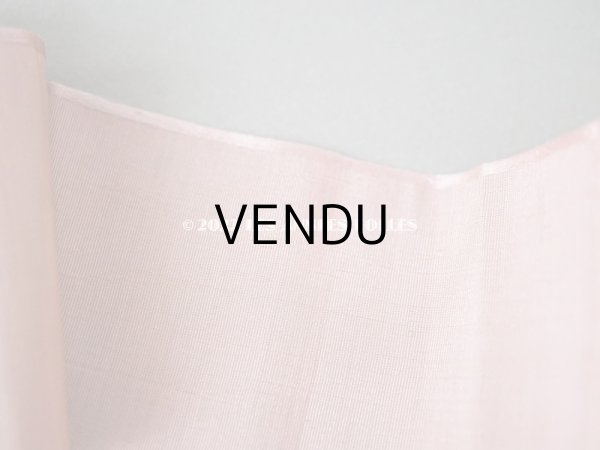 画像8: 1900年代 アンティーク 未使用 シルク製 幅広 グログランリボン 2.48m 幅6cm グレイッシュピンク (8)