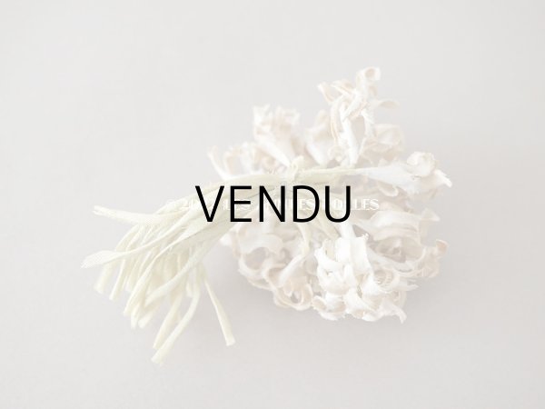 画像7: アンティーク オフホワイトの布花　小さなブーケ (7)