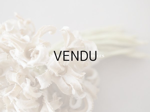 画像9: アンティーク オフホワイトの布花　小さなブーケ (9)