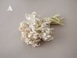 画像2: アンティーク オフホワイトの布花　小さなブーケ (2)