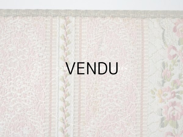 画像6: 1900年代 アンティーク ジャガード織  大きな　カルトナージュボックス - AU BON MARCHE - (6)