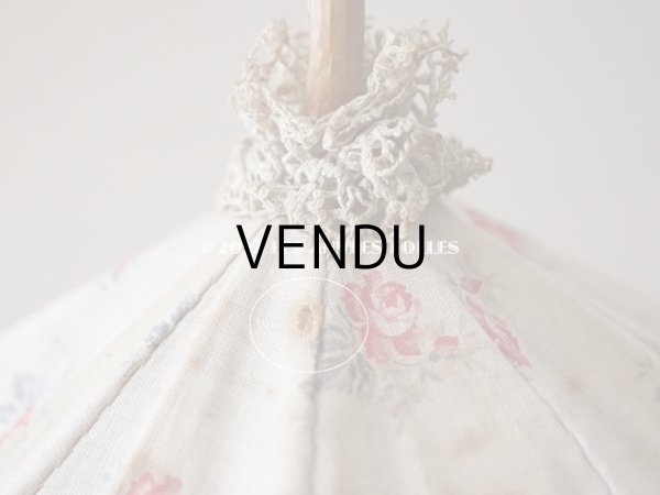 画像10: 1900年代 アンティーク  ドール用 パラソル 薔薇模様 (10)