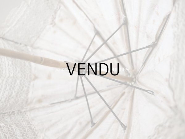 画像7: 1900年代 アンティーク  ドール用 パラソル 薔薇模様 (7)