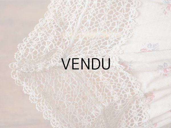 画像14: 1900年代 アンティーク  ドール用 パラソル 薔薇模様 (14)