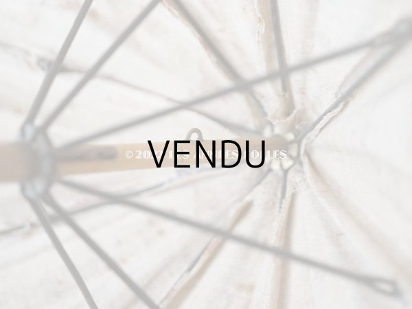 画像8: 1900年代 アンティーク  ドール用 パラソル 薔薇模様 (8)