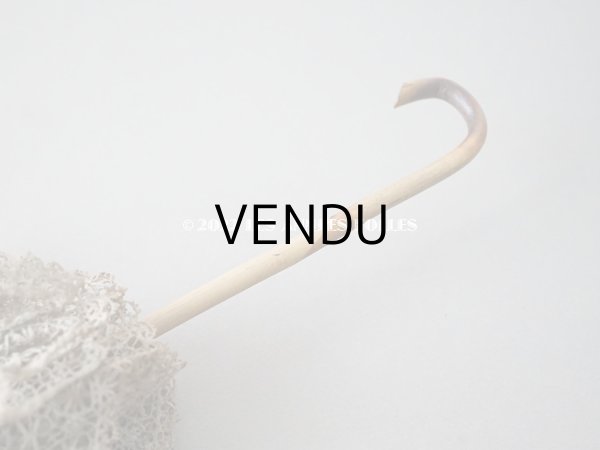 画像3: 1900年代 アンティーク  ドール用 パラソル 薔薇模様 (3)