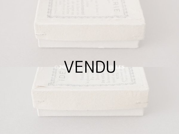 画像5:  アンティーク  箱付き イニシャル モノグラム N5【B】 4ピース入り IDEAL BRODERIE (5)