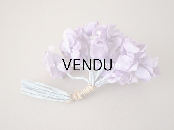 画像6: 1900年代 アンティーク 菫のブーケの布花 パルマスミレ (6)