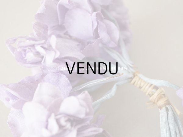 画像8: 1900年代 アンティーク 菫のブーケの布花 パルマスミレ (8)