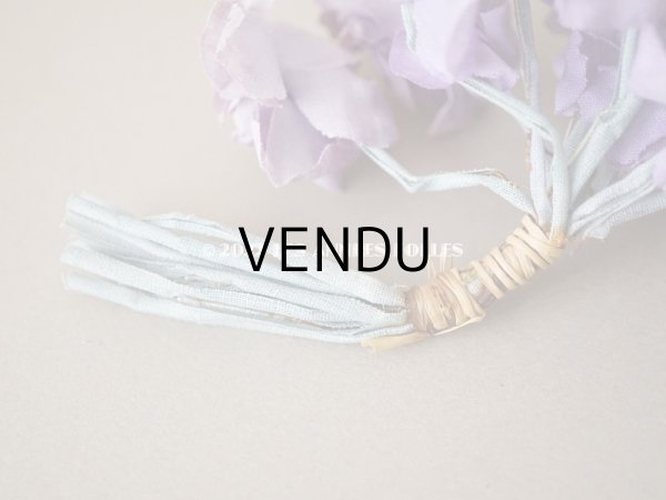 画像7: 1900年代 アンティーク 菫のブーケの布花 パルマスミレ (7)