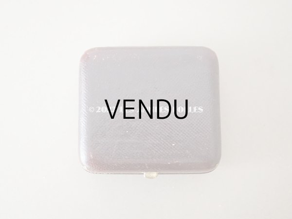 画像3: 19世紀 アンティーク イニシャル L.L.F  本革製 ジュエリーボックス 金彩入り ブラウン (3)