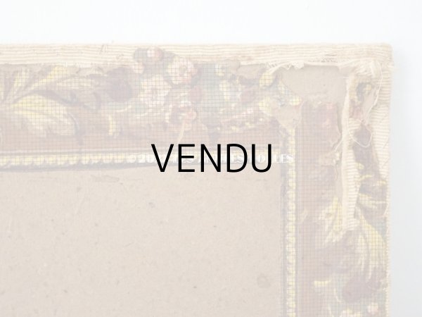 画像11: 19世紀末 アンティーク リボン刺繍のパネル プレザントワール フォトフレーム (11)