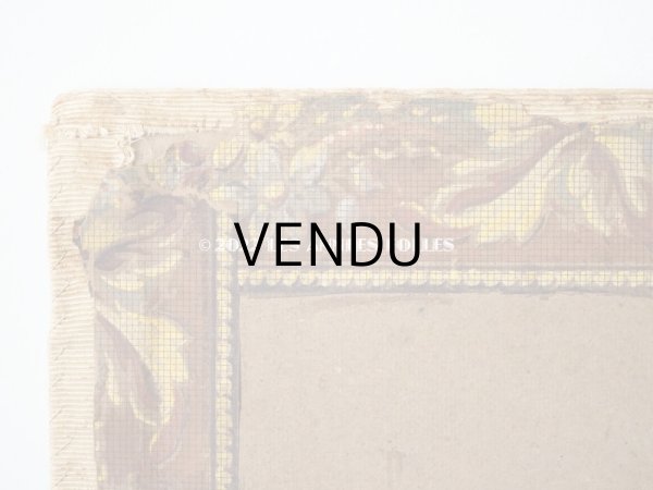 画像10: 19世紀末 アンティーク リボン刺繍のパネル プレザントワール フォトフレーム (10)