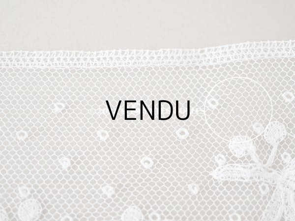 画像13: アンティーク  薔薇模様　手編みのボビンレース アプリカシオン・アングルテール 1.7m 幅9cm   (13)