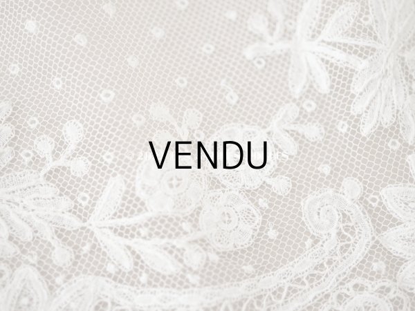 画像4: アンティーク  薔薇模様　手編みのボビンレース アプリカシオン・アングルテール 1.7m 幅9cm   (4)