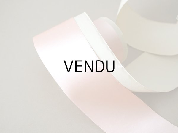 画像3: 1900年代 アンティーク 未使用 シルク製 サテンリボン 幅広 6cm幅  ピンク　- GRANDS MAGASINS DU LOUVRE - (3)