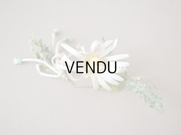 画像9: 1900年代 アンティーク マーガレットの布花　6輪のセット (9)