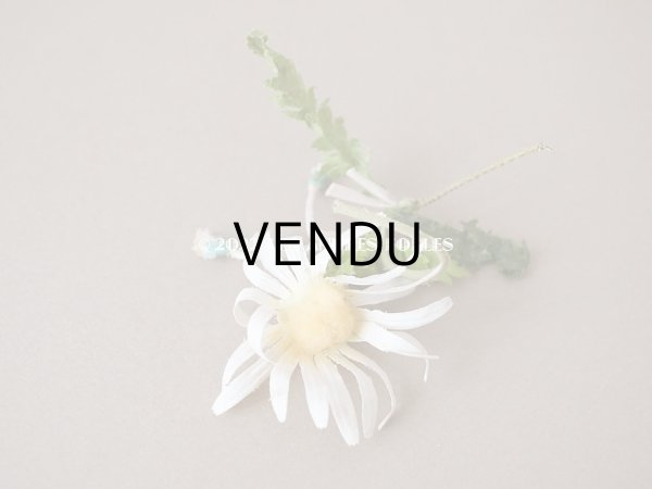 画像8: 1900年代 アンティーク マーガレットの布花　6輪のセット (8)