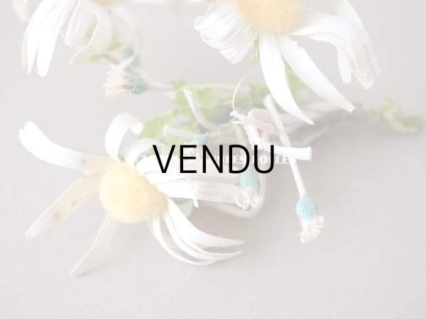 画像4: 1900年代 アンティーク マーガレットの布花　6輪のセット (4)