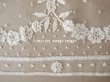 画像11: アンティーク  花のガーランド　幅広 手編みのボビンレース アプリカシオン・アングルテール 1.68m 幅16.4cm   (11)