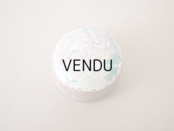 画像2: 1900年代 アンティーク 菫のワセリン缶 VERA PRIMA VIOLETTA VASELINE PARFUMEE - JAMY PARIS - (2)