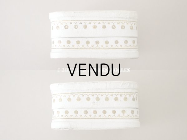 画像9: アンティーク パウダーボックス POUDRE DE PERLES FINES - PARFUMERIE LA PERLE PARIS - (9)