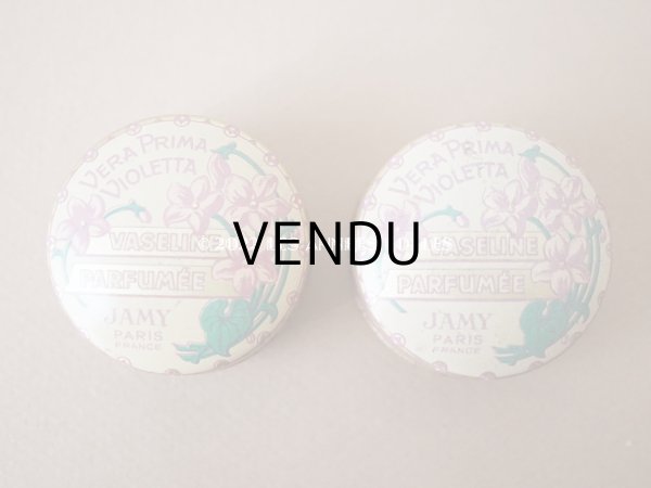 画像6: 1900年代 アンティーク 菫のワセリン缶 VERA PRIMA VIOLETTA VASELINE PARFUMEE - JAMY PARIS - (6)