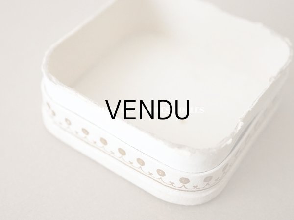 画像8: アンティーク パウダーボックス POUDRE DE PERLES FINES - PARFUMERIE LA PERLE PARIS - (8)