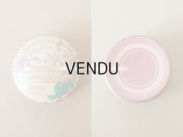 画像3: 1900年代 アンティーク 菫のワセリン缶 VERA PRIMA VIOLETTA VASELINE PARFUMEE - JAMY PARIS - (3)