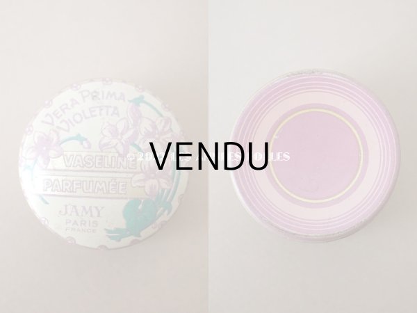画像3: 1900年代 アンティーク 菫のワセリン缶 VERA PRIMA VIOLETTA VASELINE PARFUMEE - JAMY PARIS - (3)