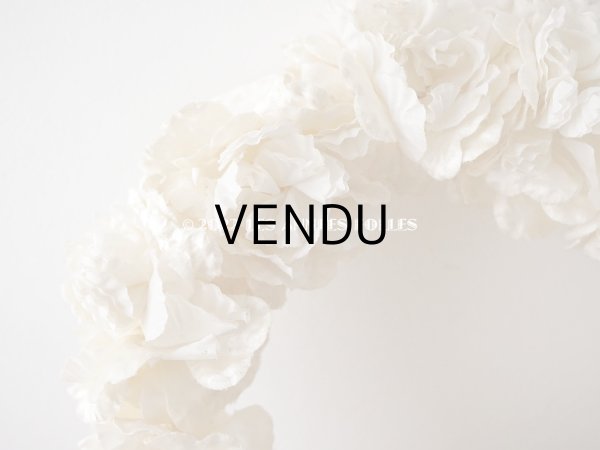画像5: 1900年代 アンティーク シルクサテン 薔薇の布花のティアラ 花冠 (5)