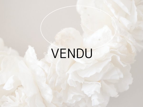 画像10: 1900年代 アンティーク シルクサテン 薔薇の布花のティアラ 花冠 (10)