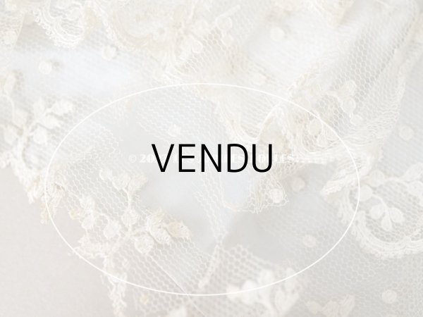 画像13: アンティーク ベビー用 シルク製　ベッドカバー パウダーブルー 42×56.5cm (13)