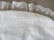 画像12: 19世紀末 アンティーク  王冠紋章＆イニシャル刺繍入り　小さなピローケース 手編みのヴァランシエンヌレース (12)
