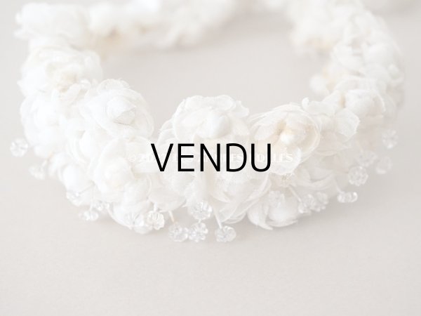 画像6: 19世紀末 アンティーク　オーガンジーの薔薇の花冠 (6)