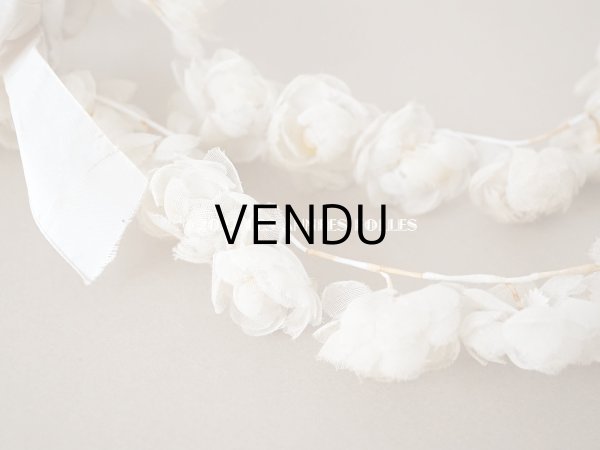 画像10: 19世紀末 アンティーク　オーガンジーの薔薇の花冠 (10)