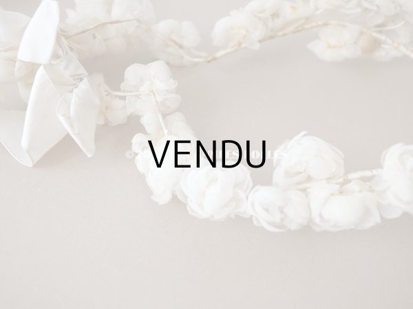 画像8: 19世紀末 アンティーク　オーガンジーの薔薇の花冠 (8)