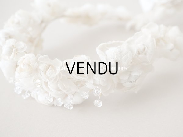 画像5: 19世紀末 アンティーク　オーガンジーの薔薇の花冠 (5)