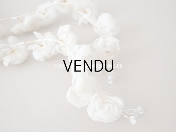 画像12: 19世紀末 アンティーク　オーガンジーの薔薇の花冠 (12)