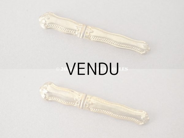 画像4: 19世紀末 アンティーク 小さなソーイングセット 薔薇＆ロカイユ装飾  裁縫道具　POMPONNE (4)