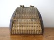 画像4: 19世紀 アンティーク ナポレオン3世時代 パニエ型　お菓子箱 ハンドル & 鍵穴付き チョコレートボックス 木箱  (4)