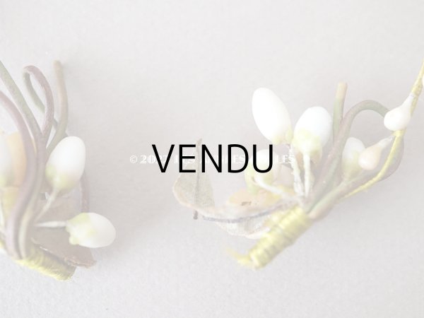 画像7: 1900年頃 アンティーク ドール用 ワックスフラワーのティアラ (7)