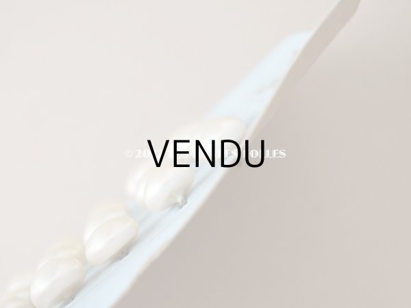 画像5: アンティーク 天使の台紙 ガラス製 パールボタン 11mm  24ピース (5)