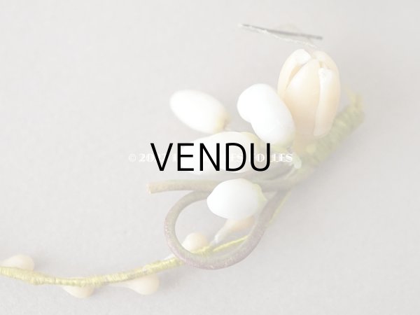 画像3: 1900年頃 アンティーク ドール用 ワックスフラワーのティアラ (3)