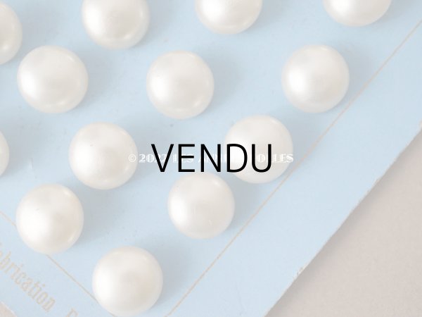 画像4: アンティーク 天使の台紙 ガラス製 パールボタン 12mm  24ピース (4)