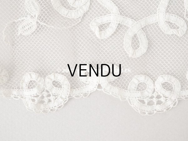 画像6: アンティーク 幅広 プリンセスレース　52×幅38.5cm (6)