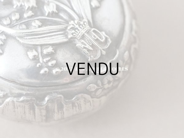 画像12: アンティーク 鈴蘭のパウダーケース  (12)