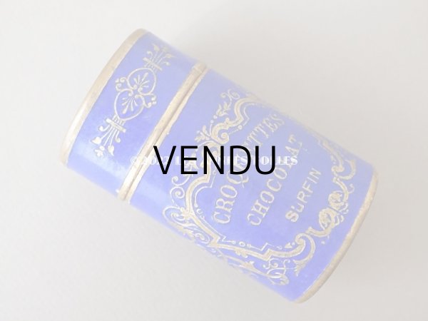 画像5: アンティーク ショコラのお菓子箱 CROQUETTES CHOCOLATS SURFIN  - HUVELIN NIORT - (5)